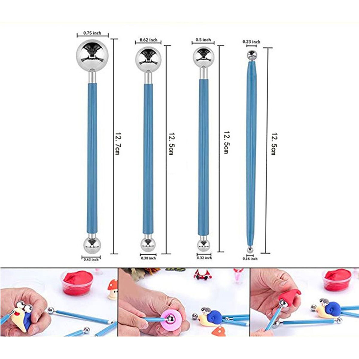 25pcs Polymer Clay Tools Modeling Clay Sculpting Tools Kit
