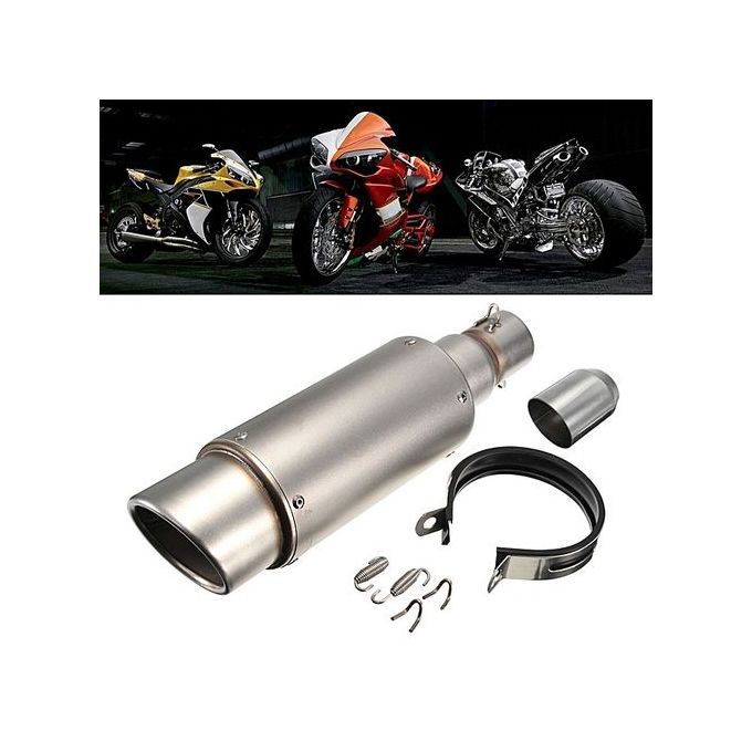 Motorcycle Carbon Fiber Exhaust 51mm End Pipe Muffler Silencer Street Sport Bike