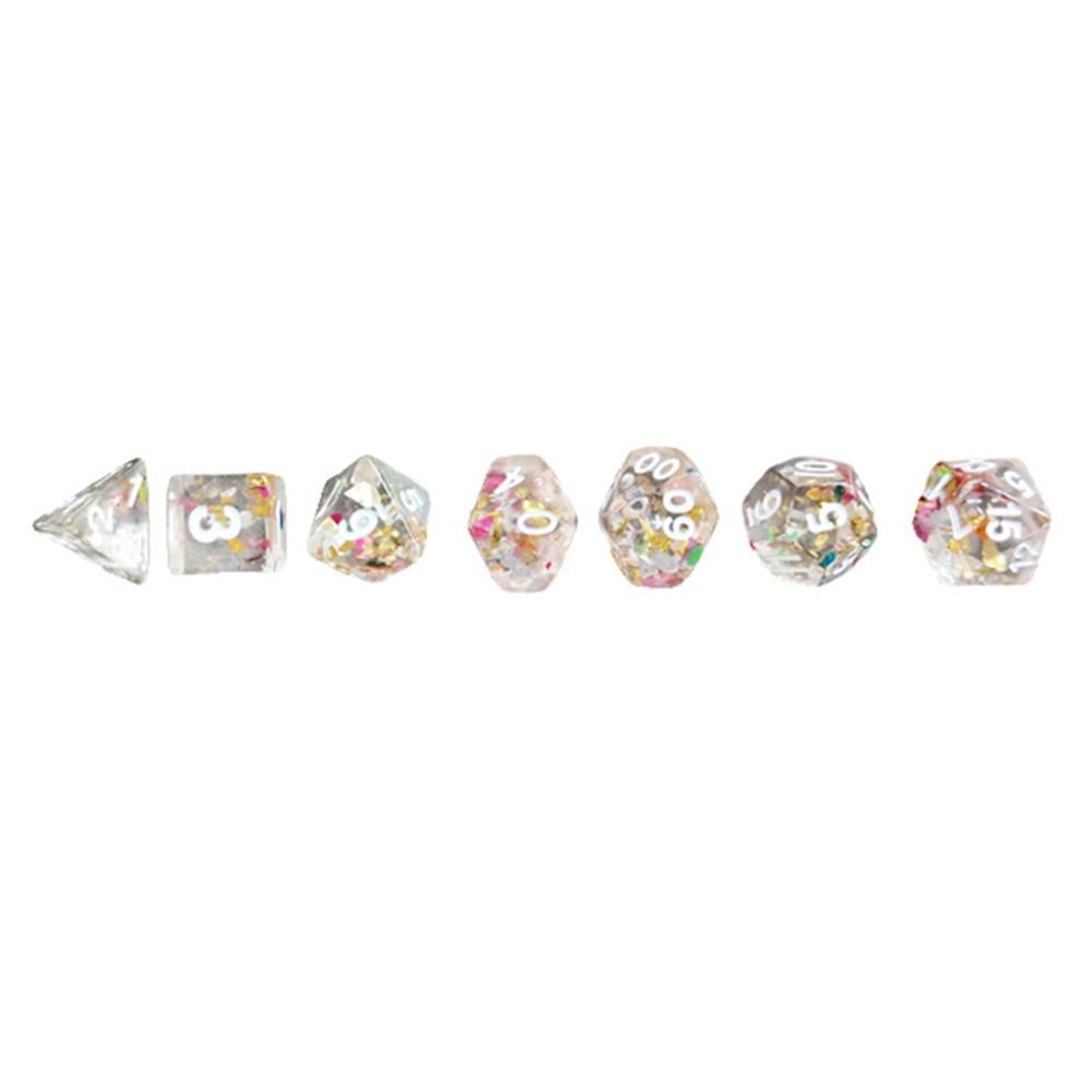 And High Quality 7pcs/set D20 Polyhedral Dice 20 Sided Role
