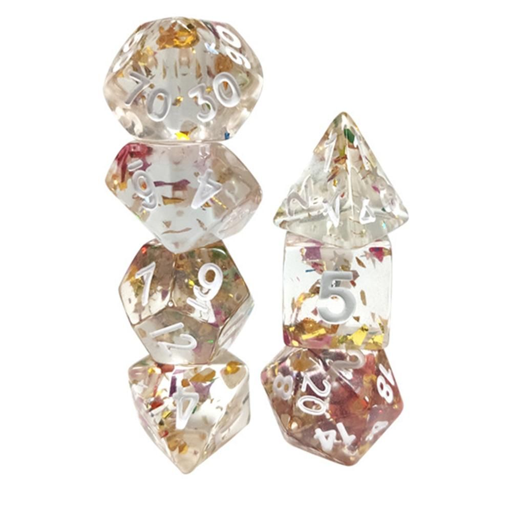 And High Quality 7pcs/set D20 Polyhedral Dice 20 Sided Role