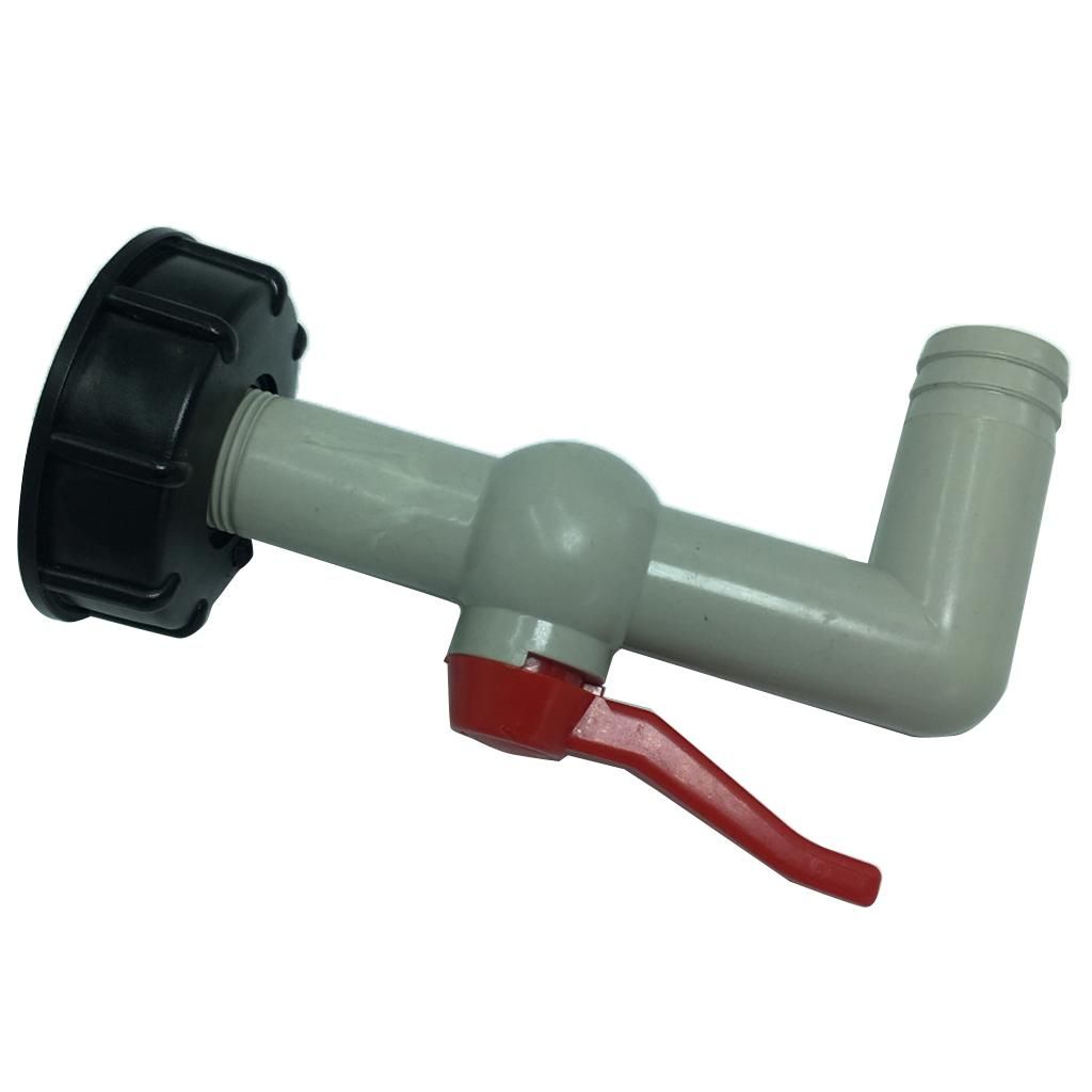 DN20 Dia Adapter Tap - Coarse Thread IBC Tank Taps Connector, Model_1