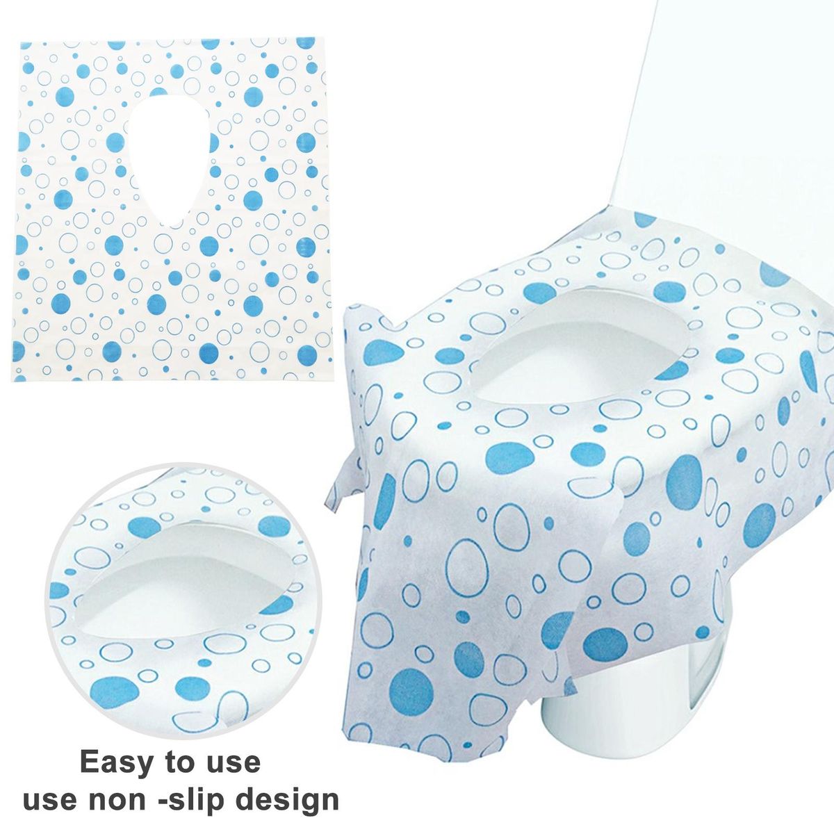 20Pcs Toilet Pad Star Print Disposable Toilet Seat Mat