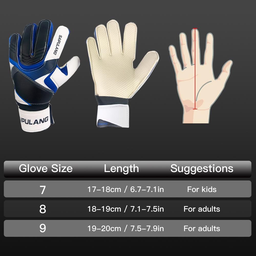 Football Goalkeeper Gloves for Kids and Adult Soccer Goalie Goalkeeping Gloves Size 7/8/9