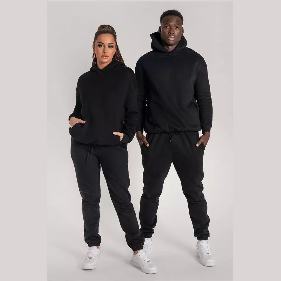 Sweatshirt Hoodie Joggers Couple Long Sleeve Valentine Jumpsuit Sweatpants Pyjamas 2 In 1