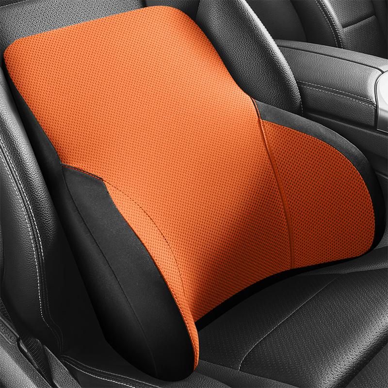 Memory Foam Universal Car Back Support Chair Massage Lumbar Support Waist Cushion Mesh Ventilate Cushion Pad For Car Office Home