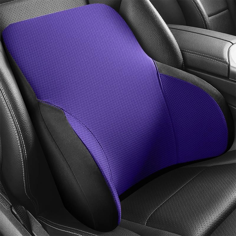 Memory Foam Universal Car Back Support Chair Massage Lumbar Support Waist Cushion Mesh Ventilate Cushion Pad For Car Office Home