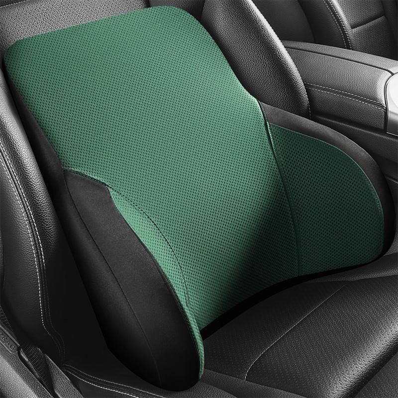 Memory Foam Universal Car Back Support Chair Massage Lumbar Support Waist Cushion Mesh Ventilate Cushion Pad For Car Office Home