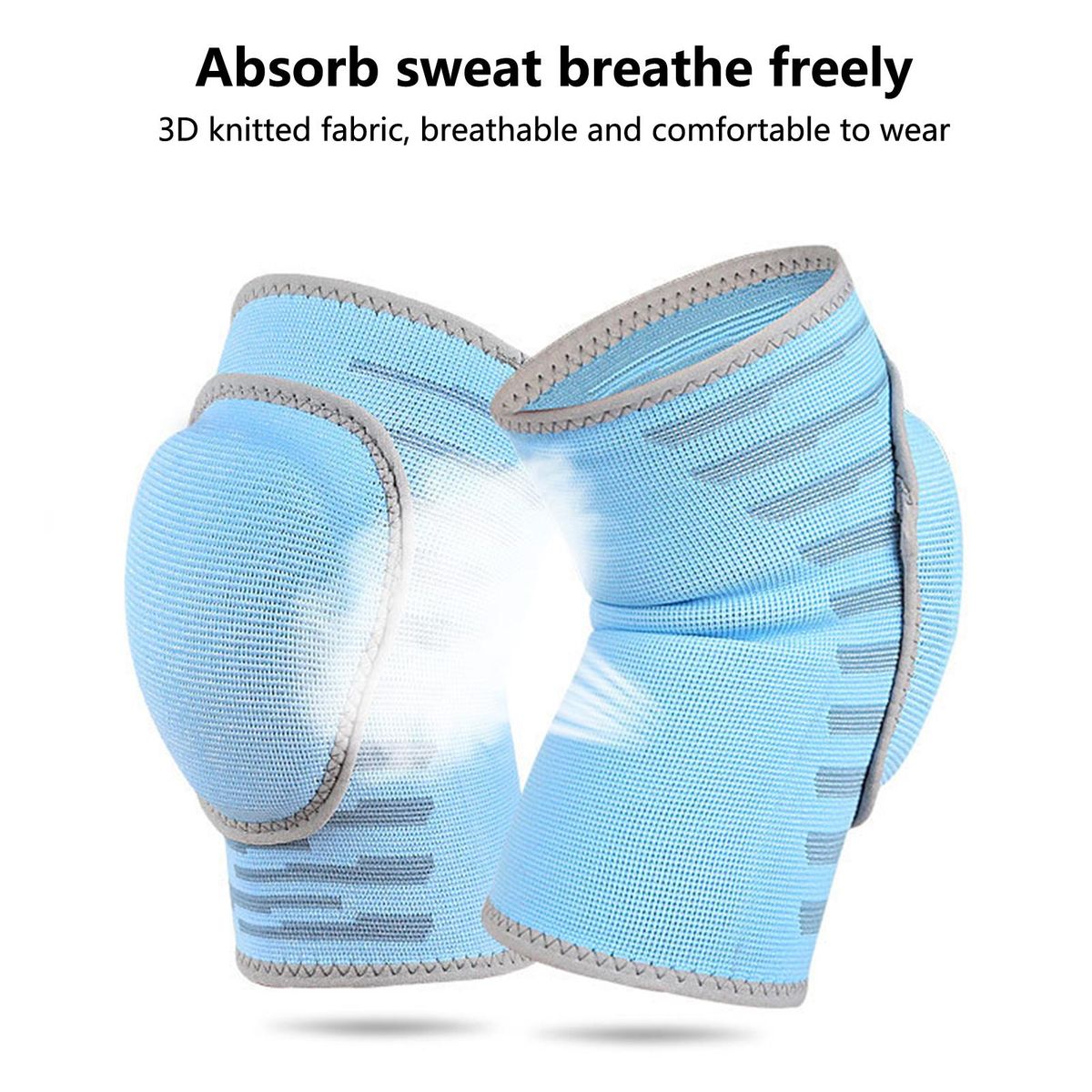 1Pc Kids Kneelet Gym Kneepad Children Workout Knee Padded Protector Blue