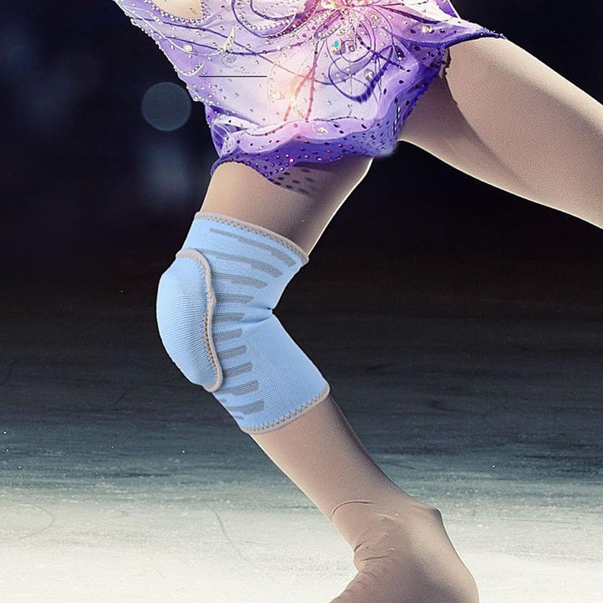 1Pc Kids Kneelet Gym Kneepad Children Workout Knee Padded Protector Blue