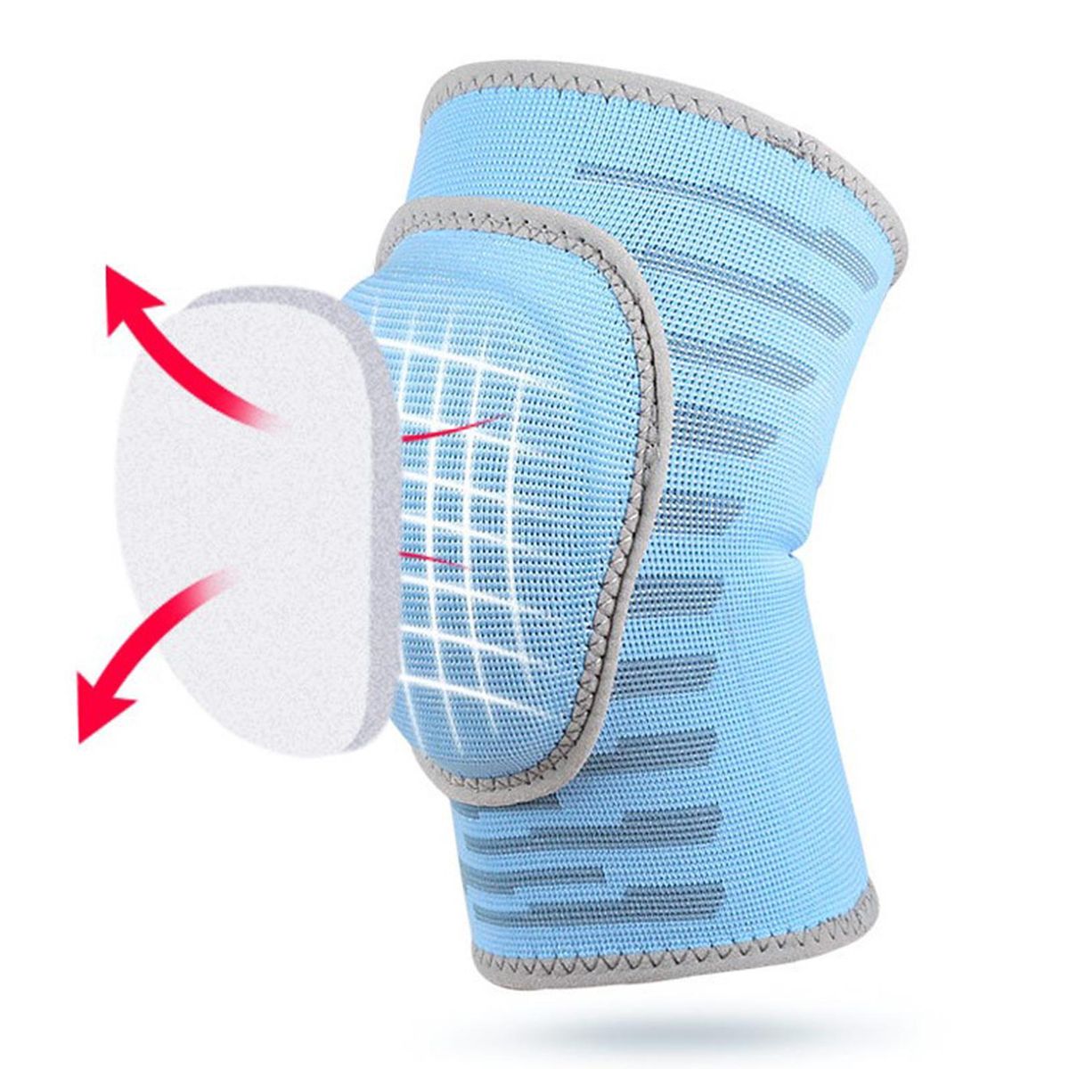 1Pc Kids Kneelet Gym Kneepad Children Workout Knee Padded Protector Blue