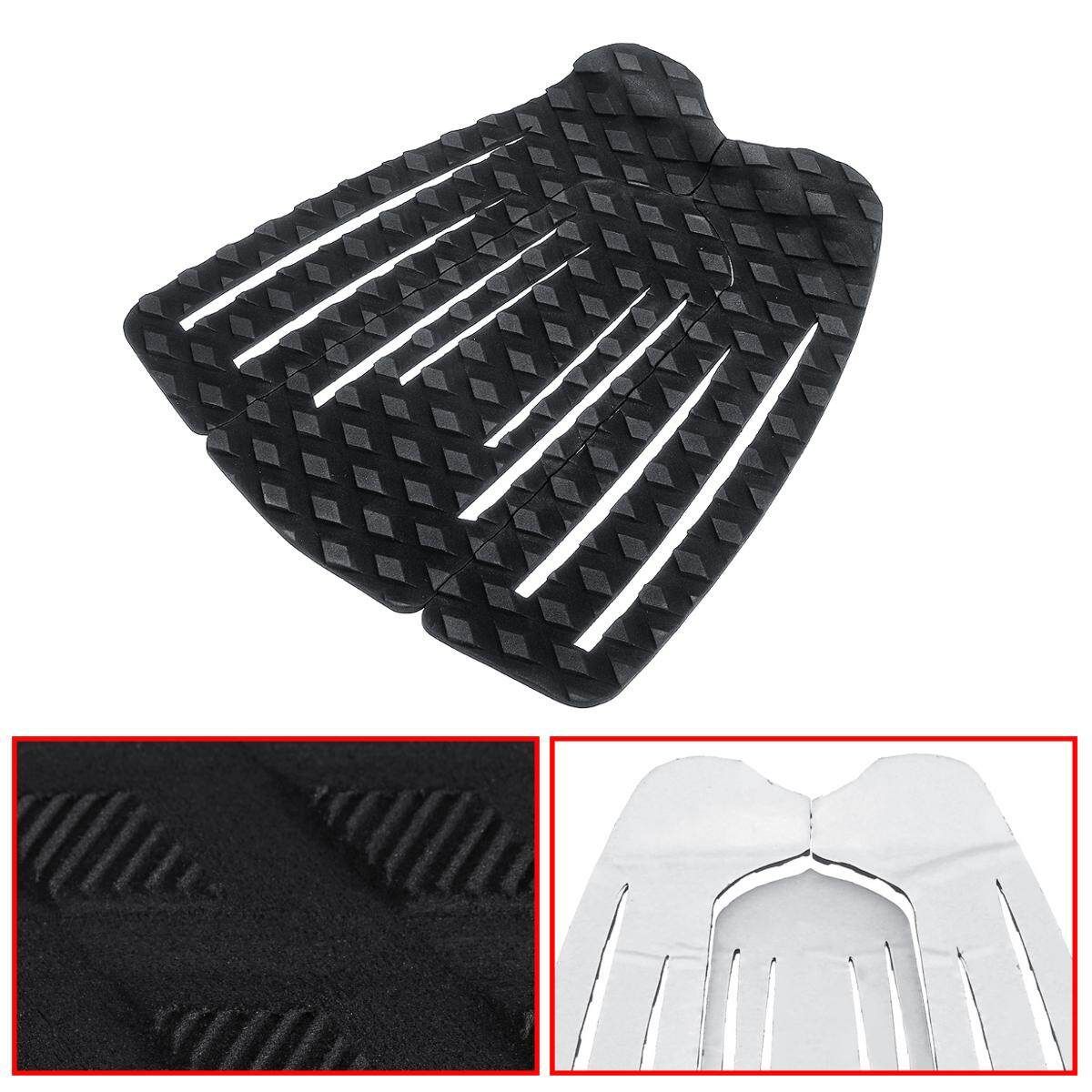 3 Pcs /Set Black EVA Tail Pads Surfboard Rubber Deck Grips Antiskid Traction Surfing Mat For Surfing Surf Kiteboard Bodyboard