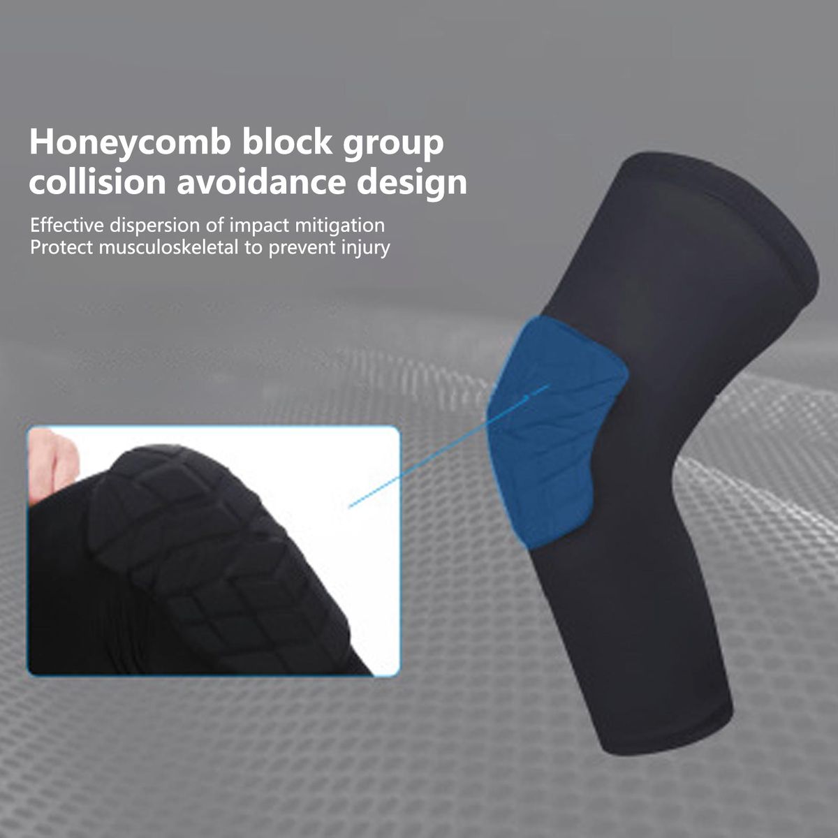 1Pc Knee Support Men Women Leg Support Black