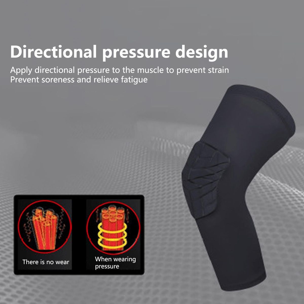 1Pc Knee Support Men Women Leg Support Black