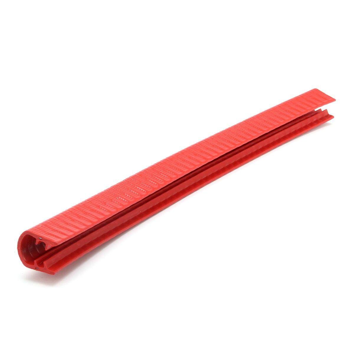 Longboard Skateboard Deck Collsion Protector Rubber Strip Set Of 2 Red Red (red)