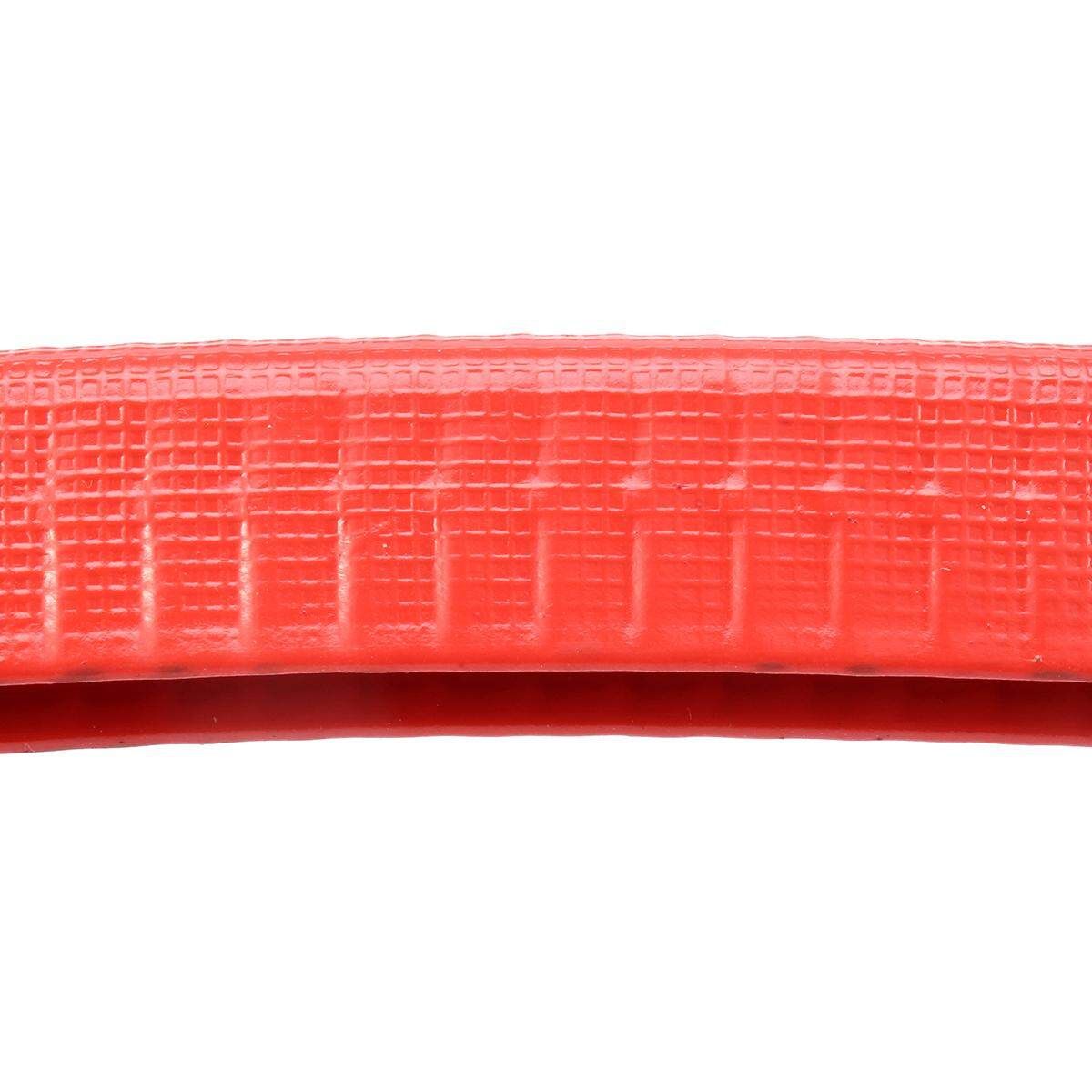 Longboard Skateboard Deck Collsion Protector Rubber Strip Set Of 2 Red Red (red)