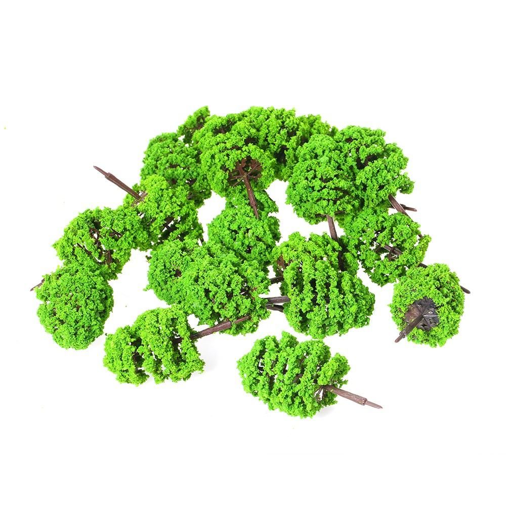 20 Pcs Model Trees Architectural Railroad Layout Garden Landscape Scenery Miniatures Supplies Building Kits Toys Style 1