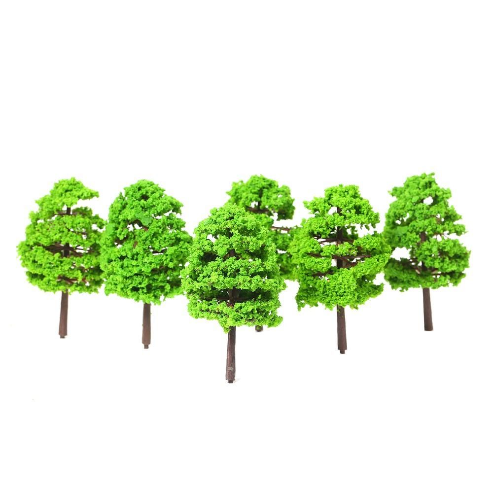 20 Pcs Model Trees Architectural Railroad Layout Garden Landscape Scenery Miniatures Supplies Building Kits Toys Style 1