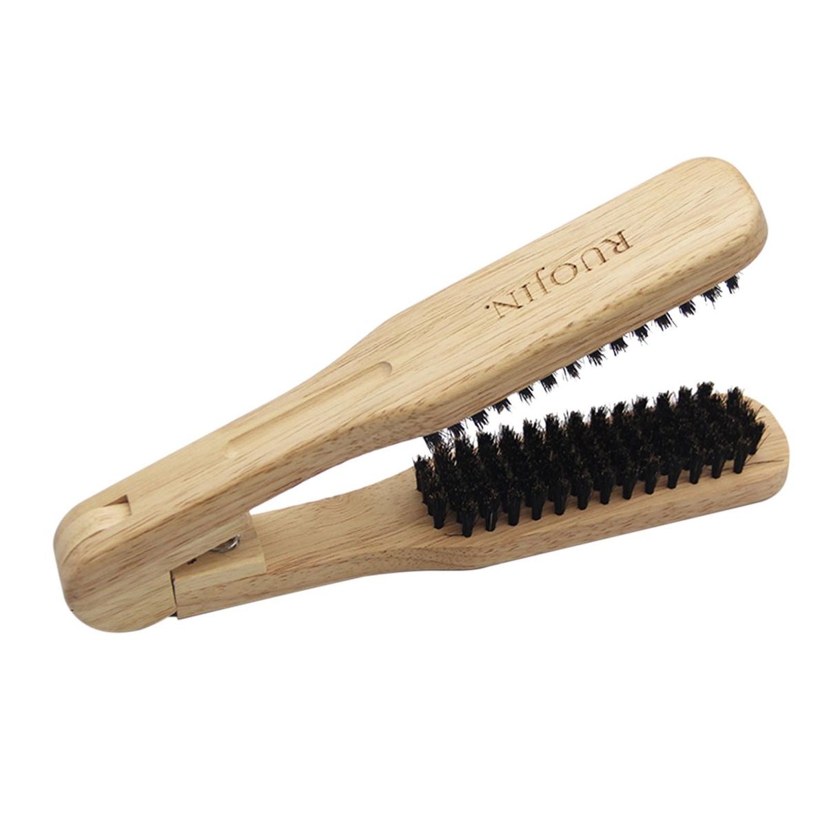 Hair Straightener Wooden Brush Salon Hairdressing Styling