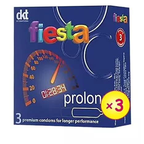 Fiesta Prolong Condoms  - 3 Packs