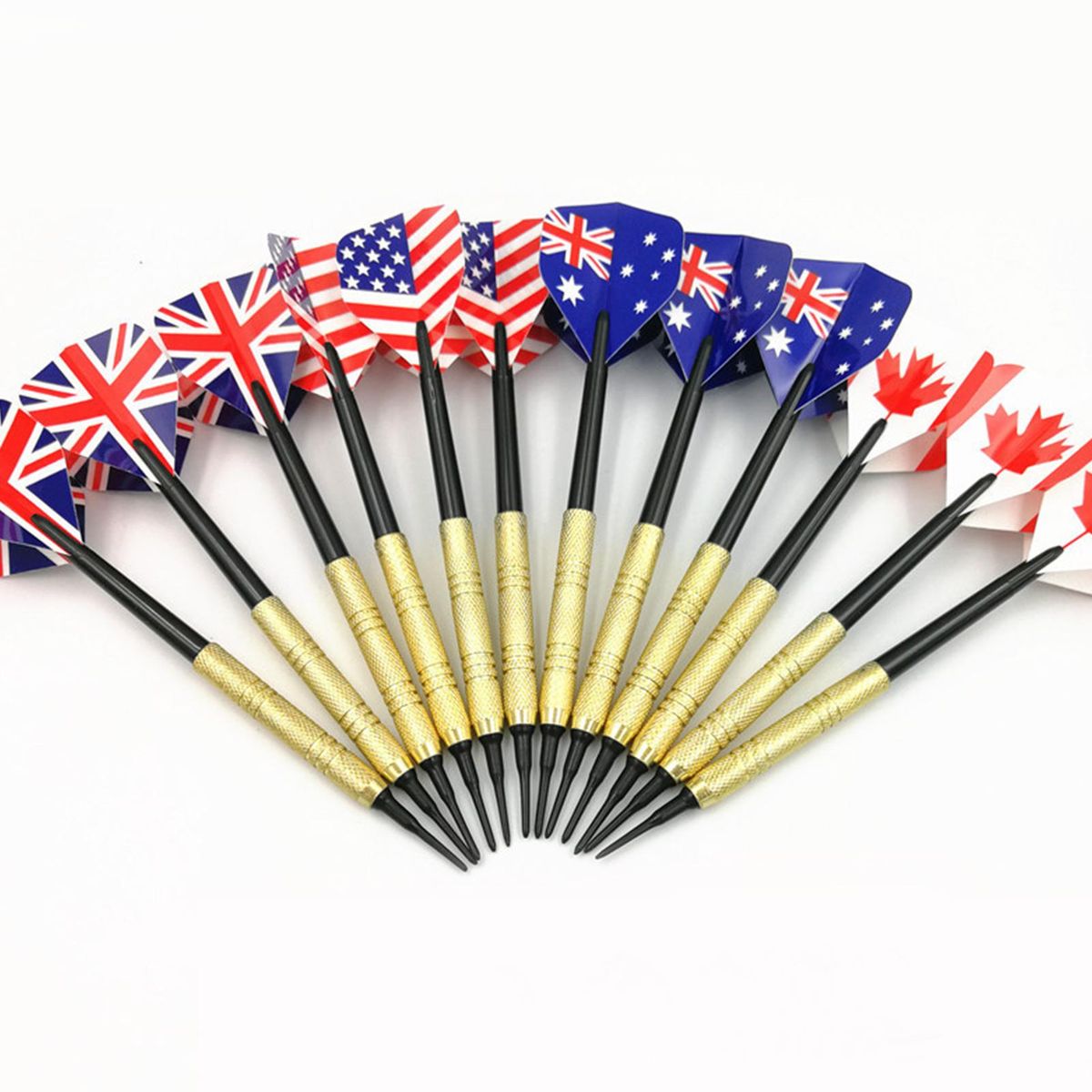 36Pcs Dart Wings Combination of Mixed Flag Dart Tails