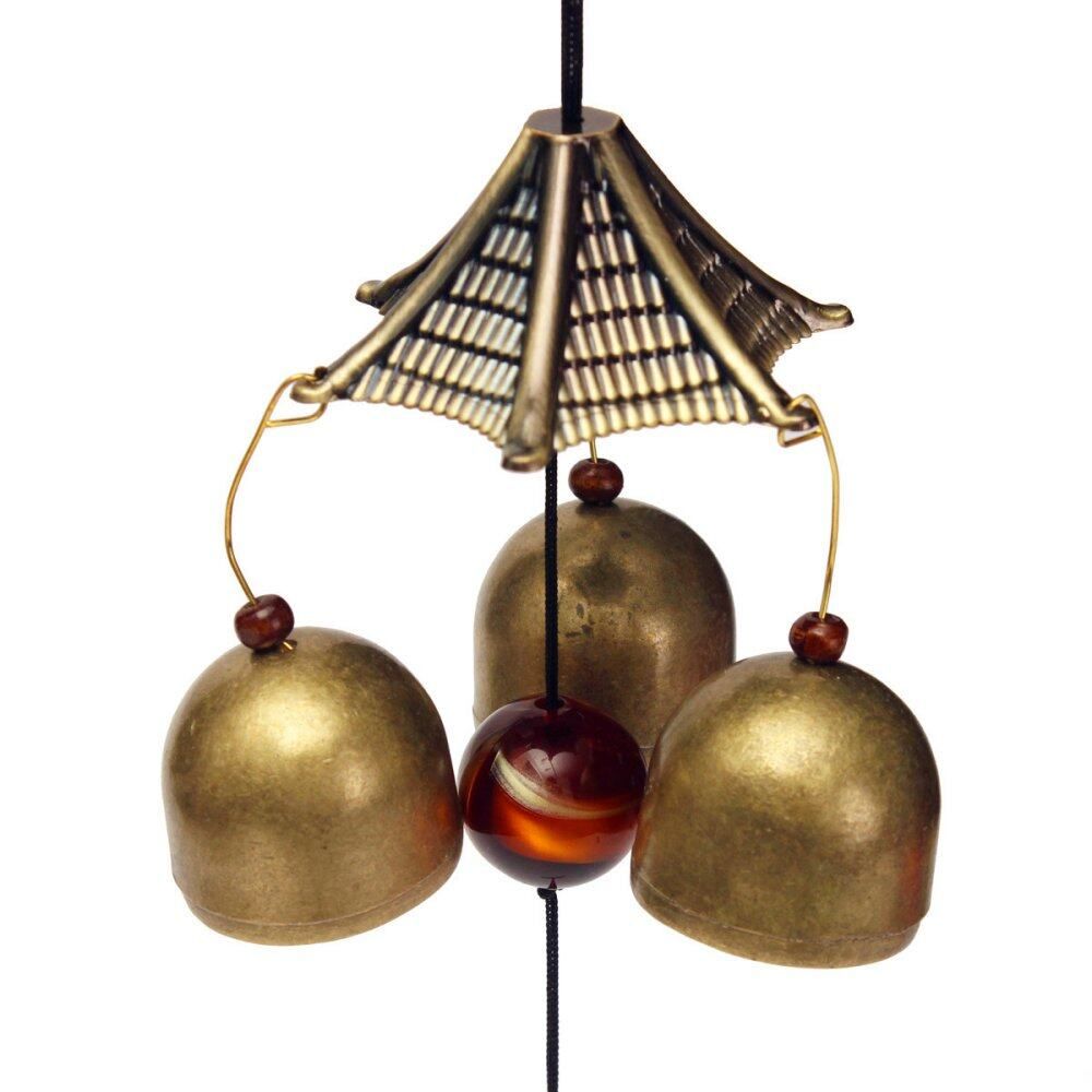 Amazing Antique Bronze Gossip Lucky Windchime Outdoor Home House Decor 17.3