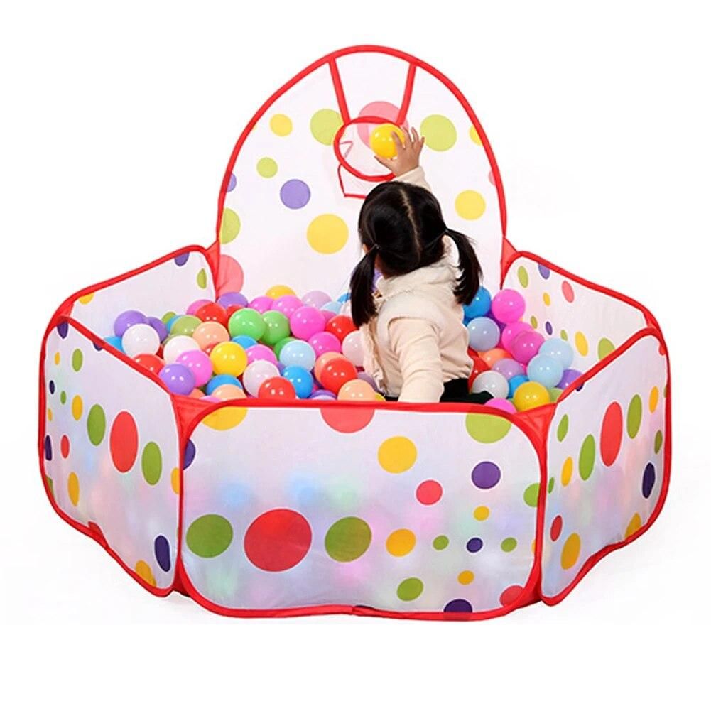 Children Ball Game Playhouse Foldable Shootable Indoor Game Room Breathable Parent-Child Interaction for Indoor Outdoor Activity