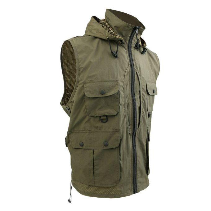 Multi Pocket Jacket Traveler  Photography Director Casual L