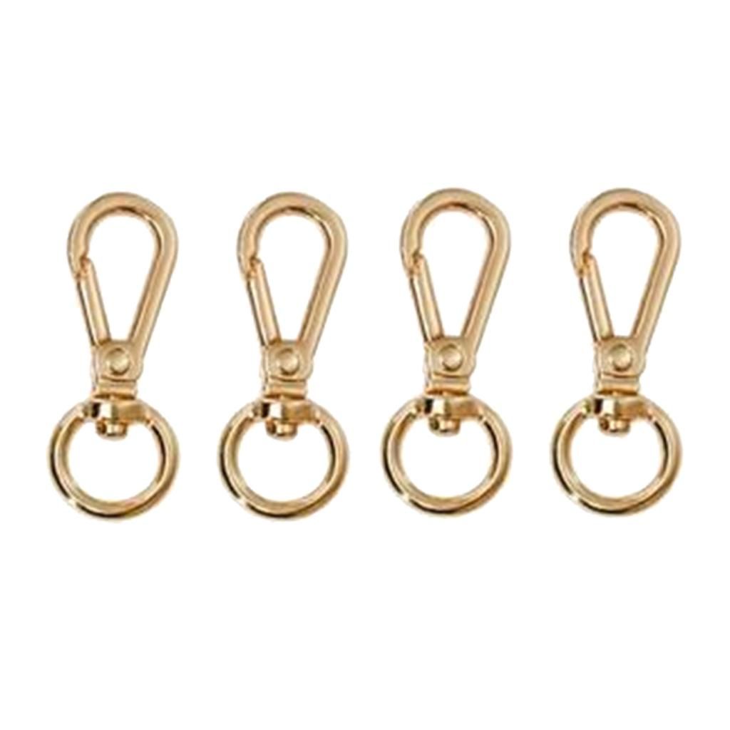 4PCS    Clips Snap Lobster Clasp Hook Bag Key  Hooks Gold