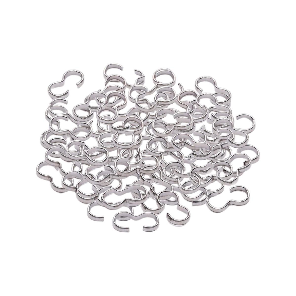 200x Jewelry Clasp Connectors Necklace Bracelet Locking Clasps Making