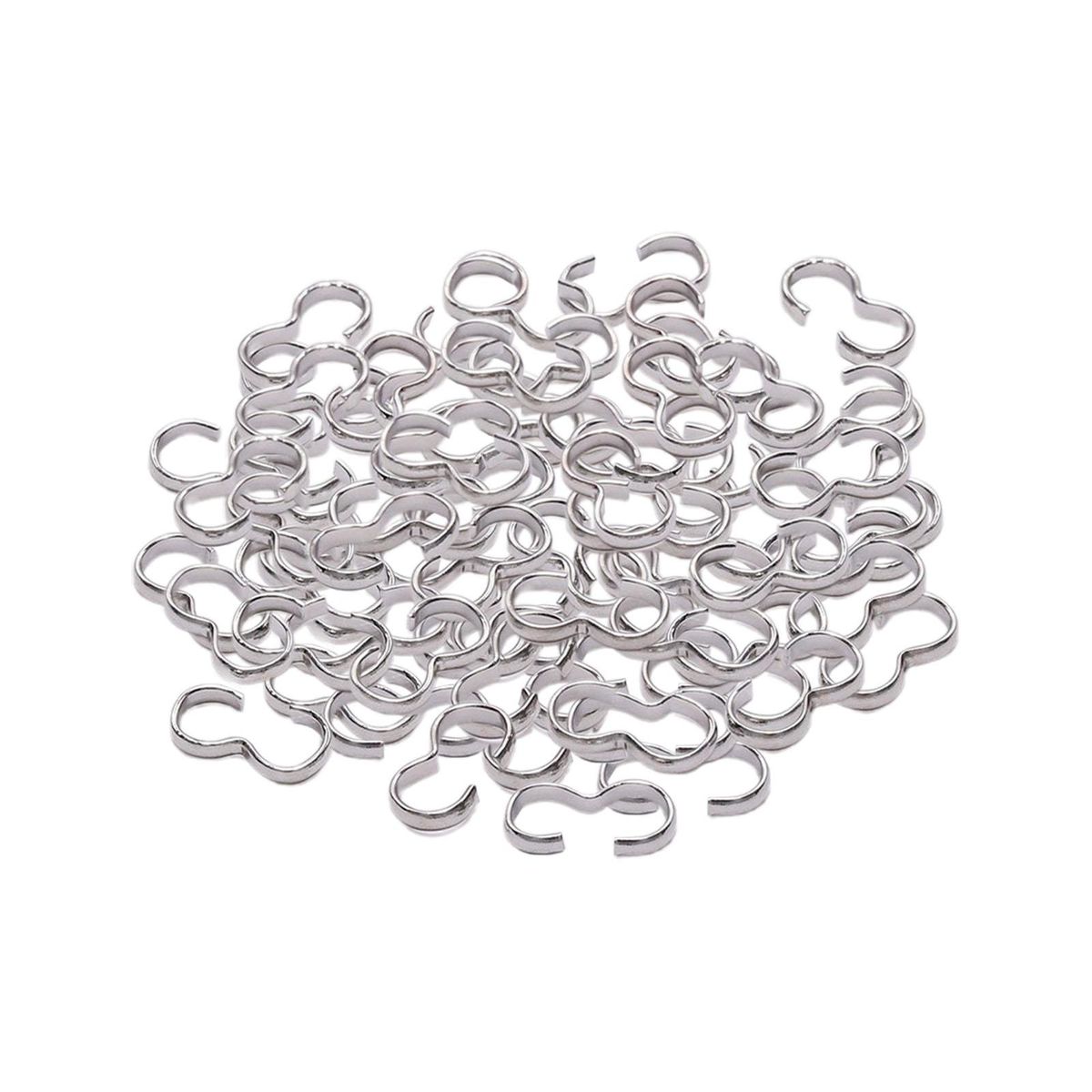 200x Jewelry Clasp Connectors Necklace Bracelet Locking Clasps Making