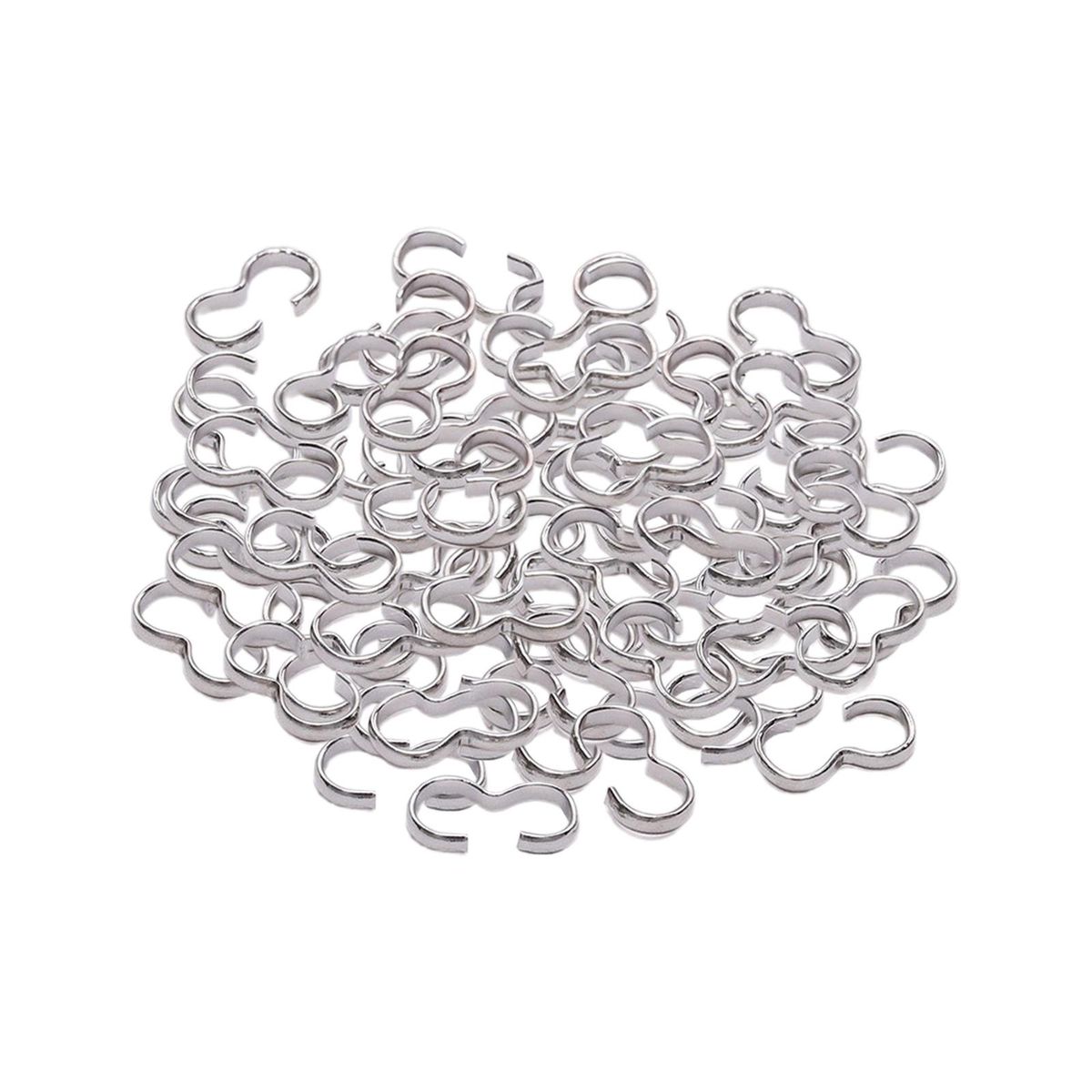 200x Jewelry Clasp Connectors Necklace Bracelet Locking Clasps Making