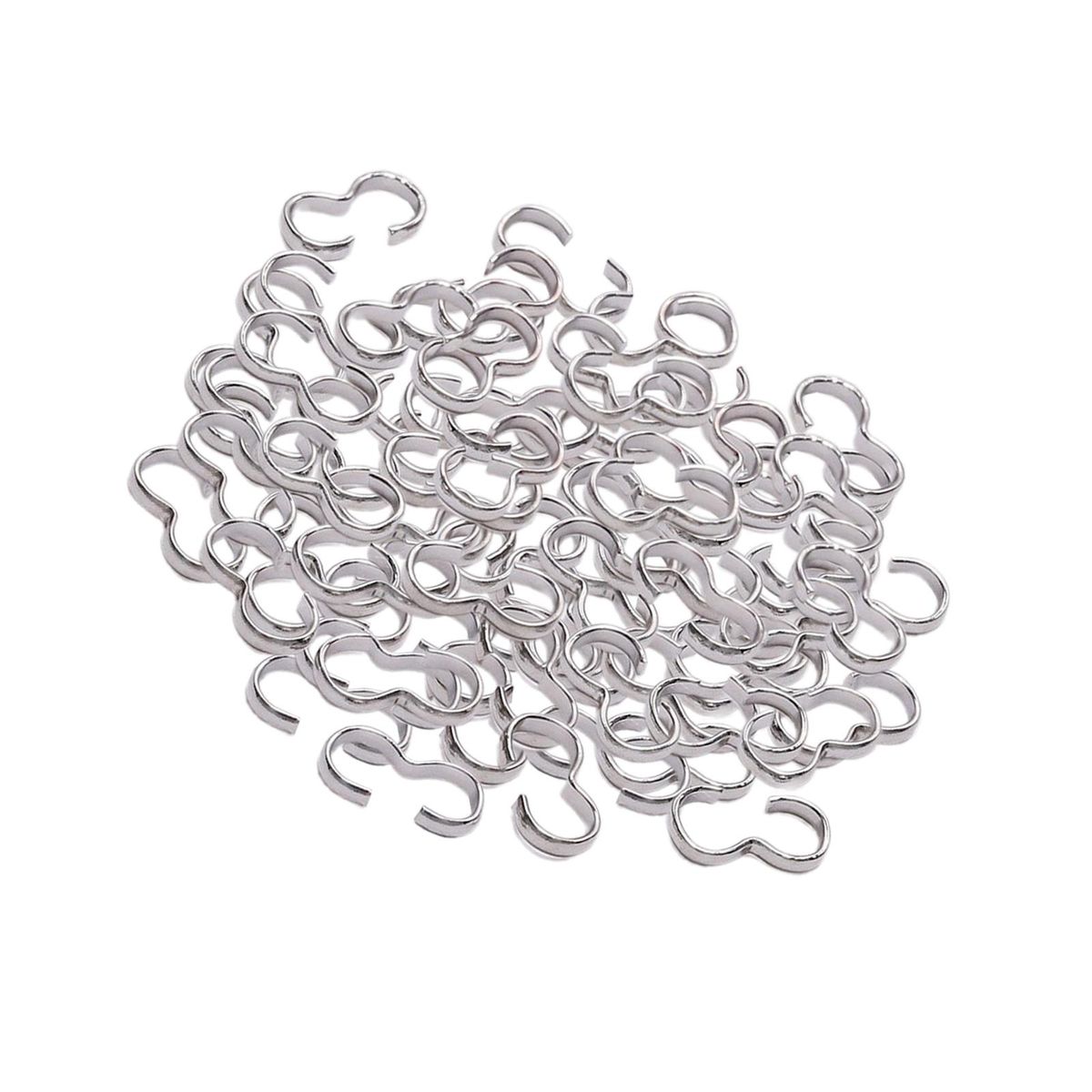 200x Jewelry Clasp Connectors Necklace Bracelet Locking Clasps Making