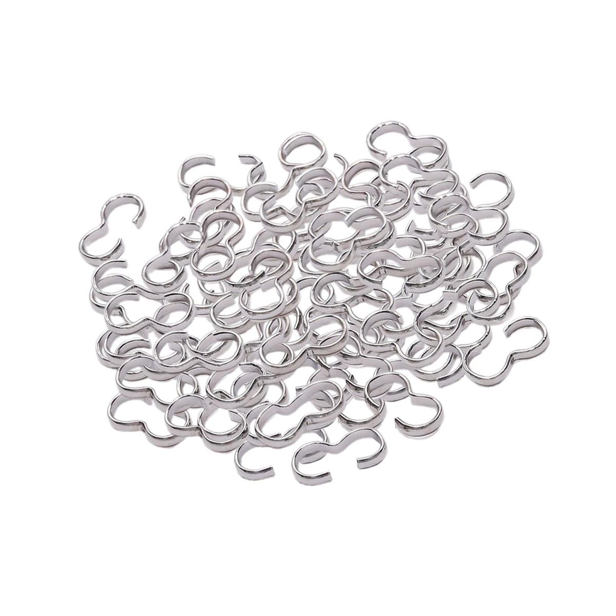 200x Jewelry Clasp Connectors Necklace Bracelet Locking Clasps Making