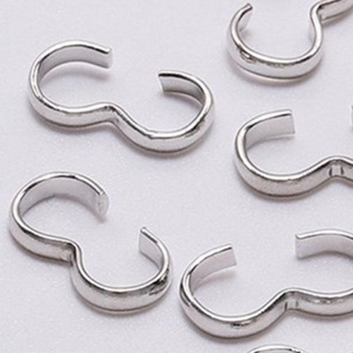 200x Jewelry Clasp Connectors Necklace Bracelet Locking Clasps Making