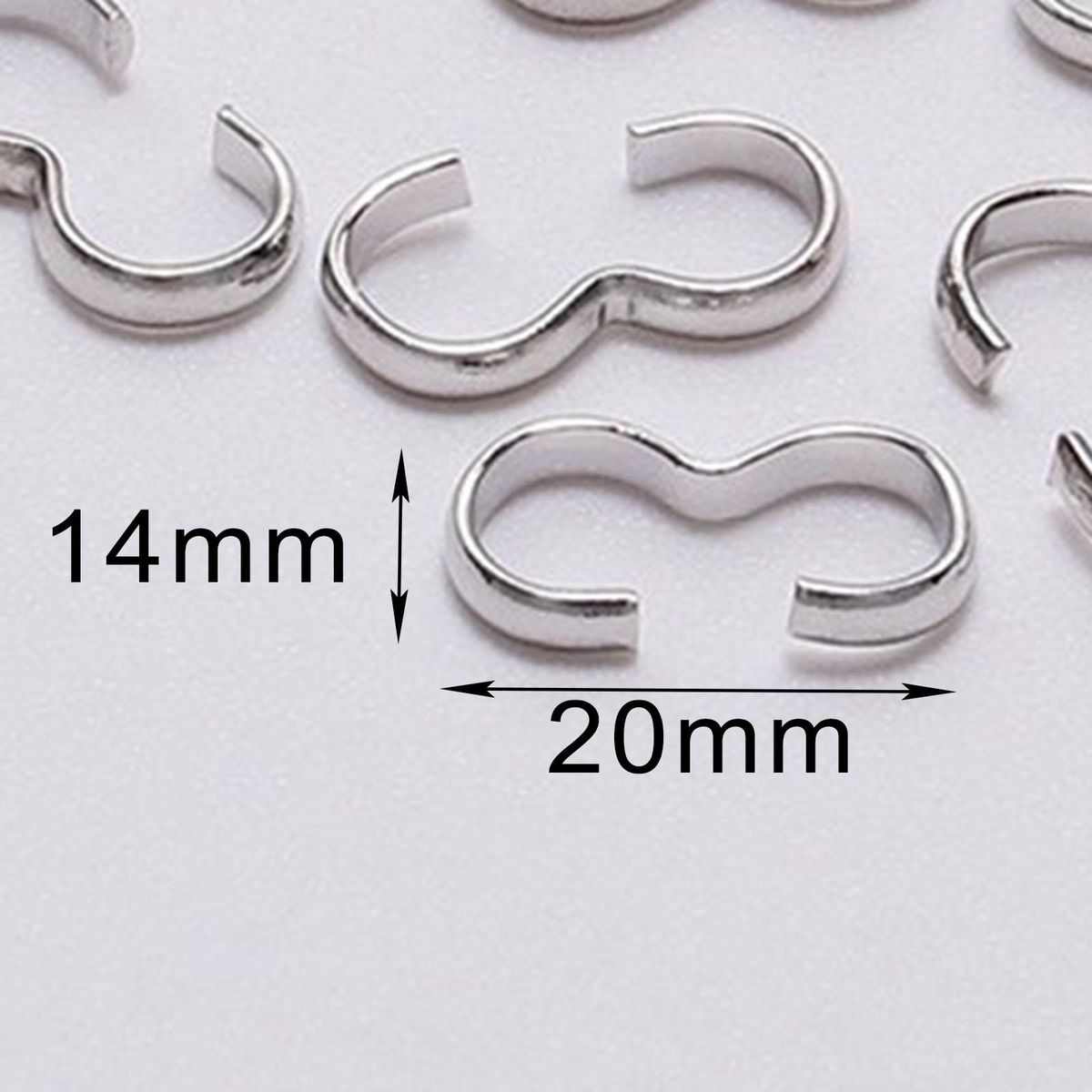 200x Jewelry Clasp Connectors Necklace Bracelet Locking Clasps Making