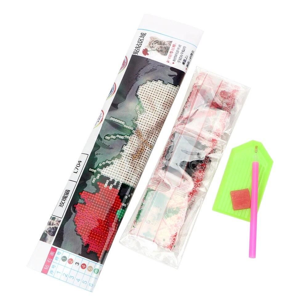 Diamond Mosaic Home Decoration Diamond Embroidery Kits DIY Rose and Cat Pattern Animals Diamond Painting Cross Stitch