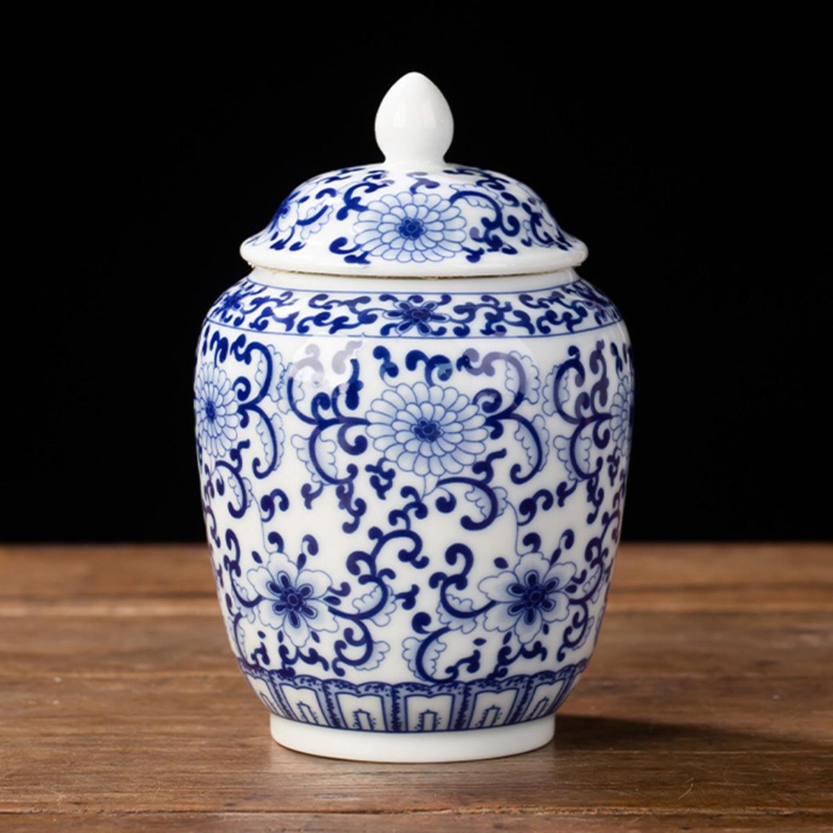 Vase Chinese Ceramic Ginger Jar For Countertop Table