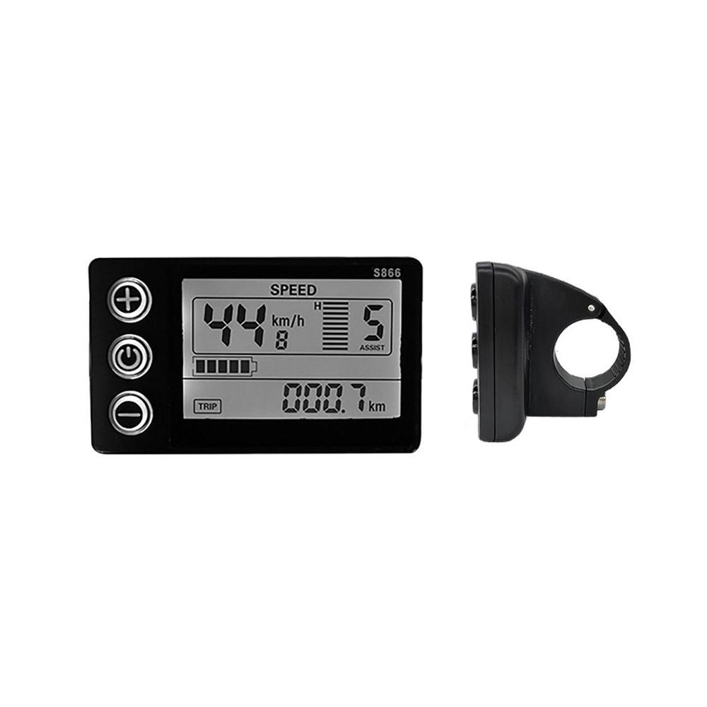 Intelligent Electric Bike 15A Controller with Backlight LCD Display Set E-Bike Conversion Tools Kit Bicycle to E-Bike Accessory