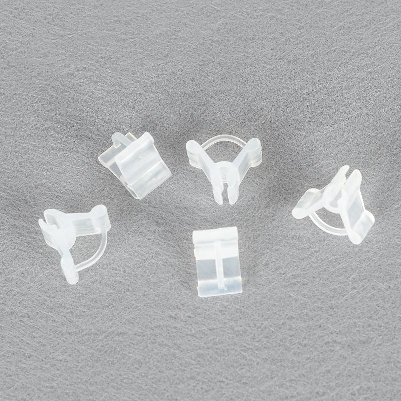 50pcs/Pack Plastic Mini Grafting Clips Plants Support Seeding Grafting Clip Tool For Home- Show