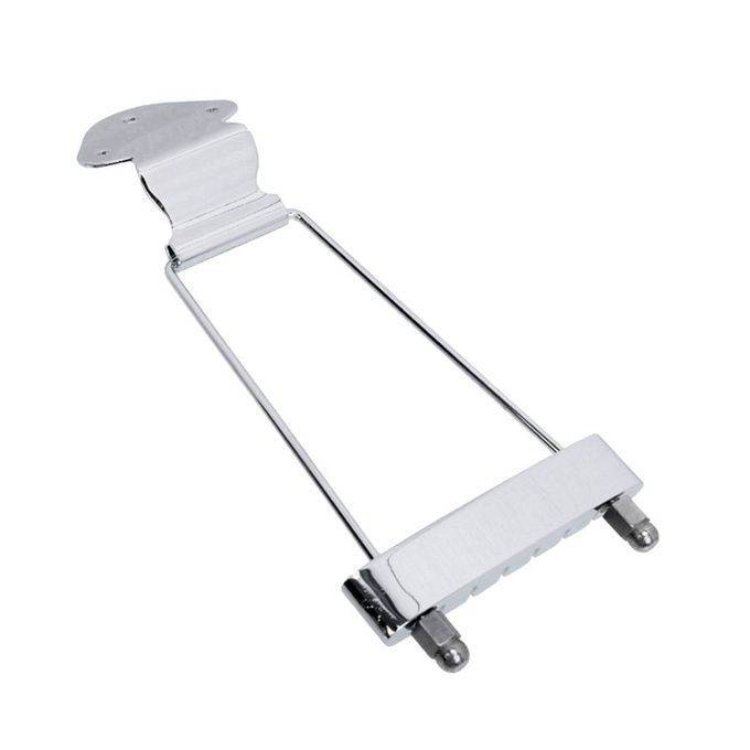 1pc 6 String Guitar Tailpiece Bridge For Archtop Jazz Guitar Chrome