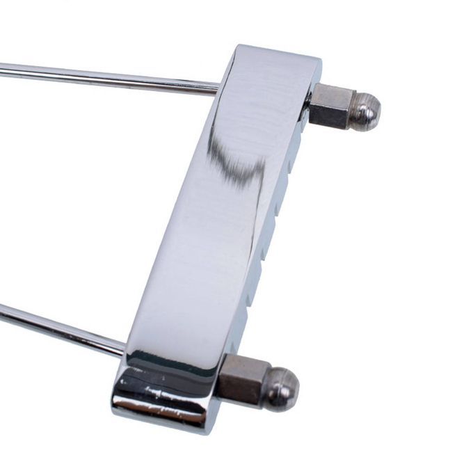 1pc 6 String Guitar Tailpiece Bridge For Archtop Jazz Guitar Chrome