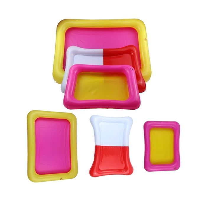 DM Inflatable Sand Tray PVC Sandbox Table Sensory Fun Play Toys For Kids-random