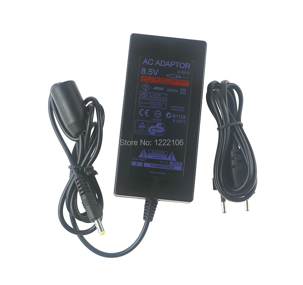 ChengChengDianWan EU Black Convenient AC Adapter Charger Power Supply Cable Cord Supply For PlayStation 2 For PS2 70000