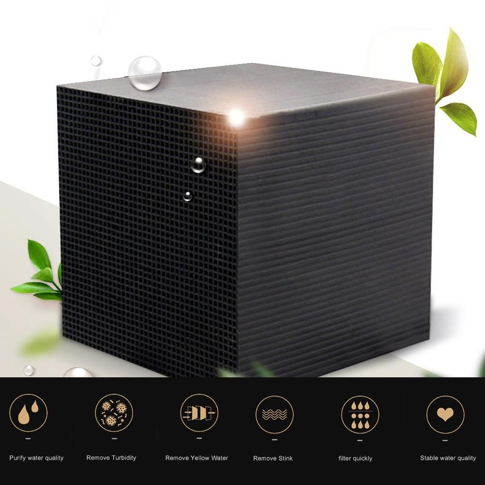 Water Purifier Cube Aquarium Filter Eco-Aquarium Filter Ultra Strong Filtration & Absorption 10X10X5CM