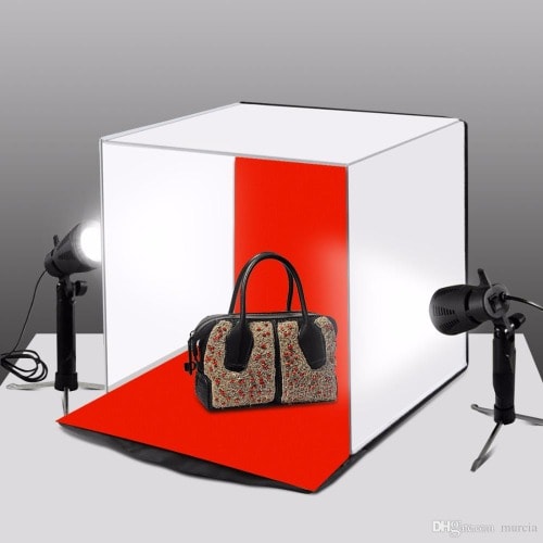 40 by 40cm Foldable Photo Studio Soft Box  + FREE 5 Backgrounds