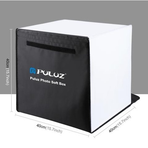 40 by 40cm Foldable Photo Studio Soft Box  + FREE 5 Backgrounds