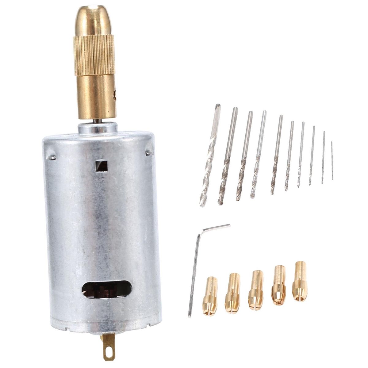 Mini Electric Hand Drill Bit Set DC 12V Motor
