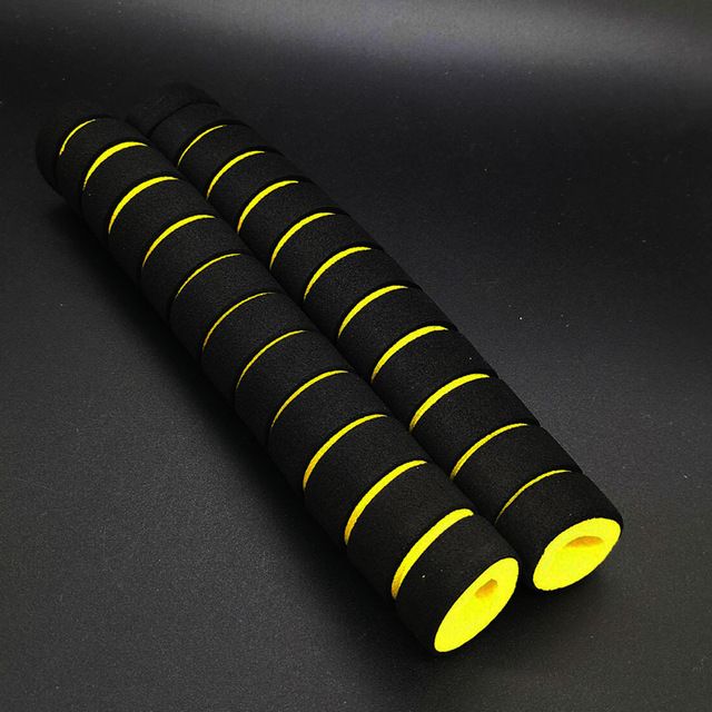 2Pcs/lot 22cm Long Home Workout Equipment Horizontal Bar Grips Sponge Foam Handle-Yellow