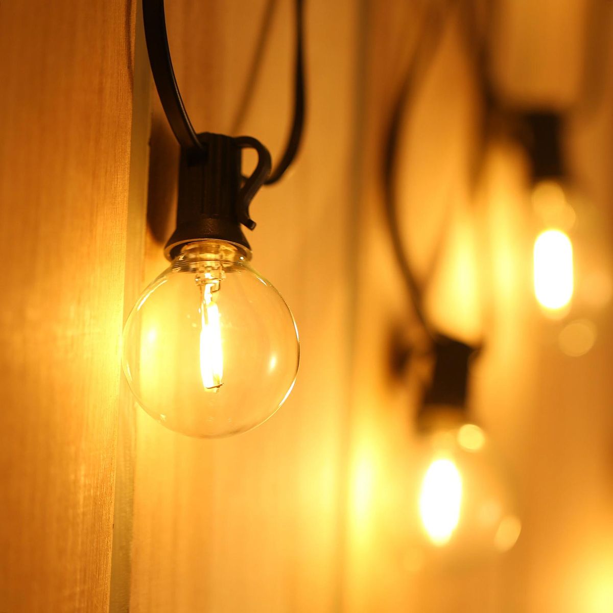 Tomshine A C230V Globe LEDs G40 Bulb Lamp 25 Pack E12 Base Socket Holder IP44 Water Resistance Warm White for String Light Home Party Decoration Wedding Function Portable