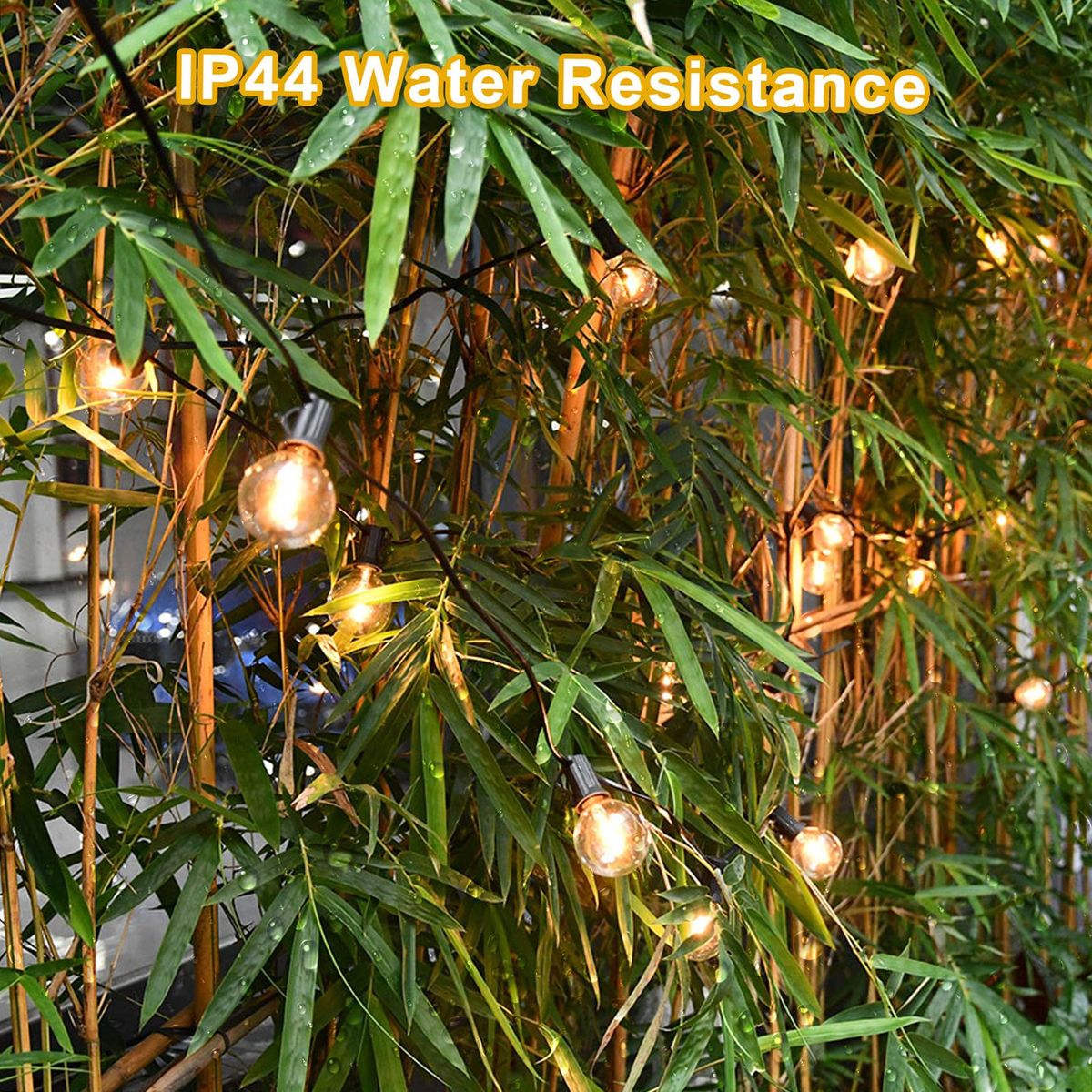 Tomshine A C230V Globe LEDs G40 Bulb Lamp 25 Pack E12 Base Socket Holder IP44 Water Resistance Warm White for String Light Home Party Decoration Wedding Function Portable